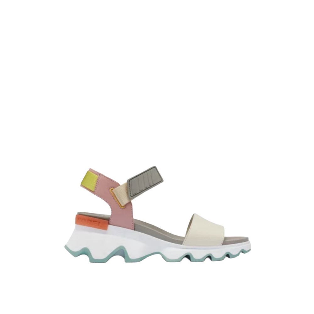 SOREL KINETIC Impact Y-Strap High Sandal Cream/Pink. Functional and Stylish! Sz9 - Picture 3 of 8